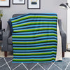 Green And Blue Mexican Baja Blanket-grizzshop