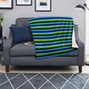 Green And Blue Mexican Baja Blanket-grizzshop