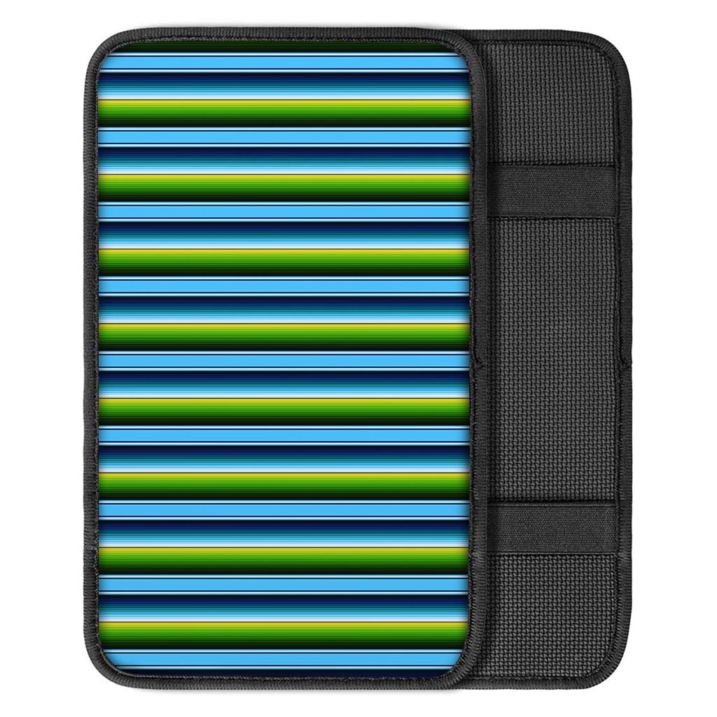 Green And Blue Mexican Baja Car Console Cover-grizzshop