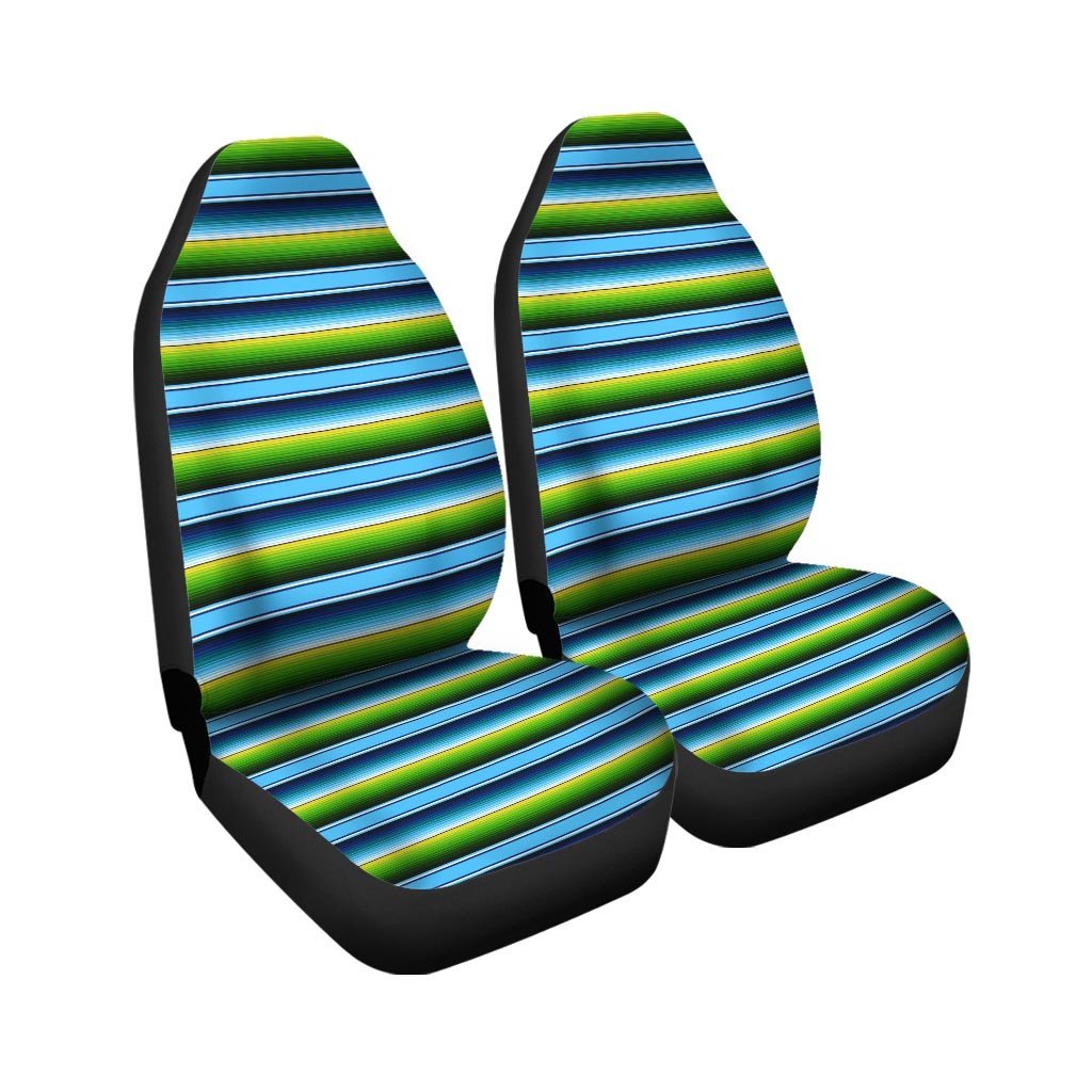 Green And Blue Mexican Baja Car Seat Covers-grizzshop