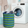 Green And Blue Mexican Baja Laundry Basket-grizzshop