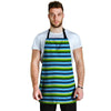 Green And Blue Mexican Baja Men's Apron-grizzshop