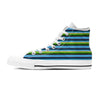 Green And Blue Mexican Baja Men's High Top Shoes-grizzshop