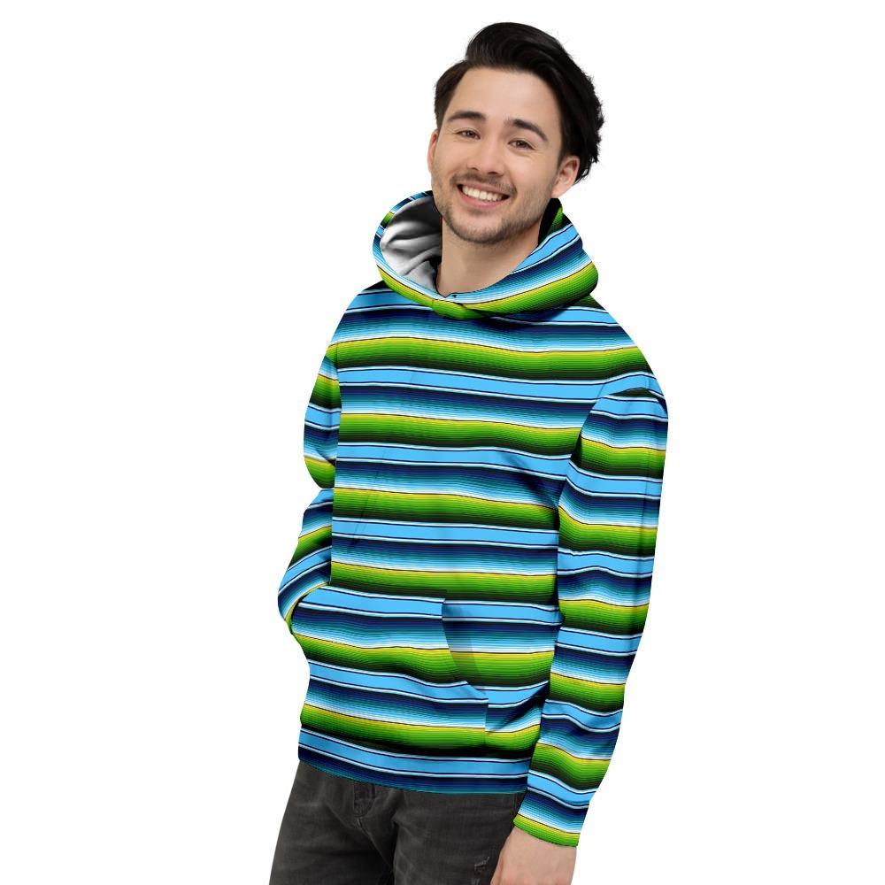 Green And Blue Mexican Baja Men's Hoodie-grizzshop