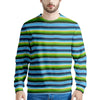 Green And Blue Mexican Baja Men's Sweatshirt-grizzshop