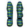 Green And Blue Mexican Baja Muay Thai Shin Guard-grizzshop