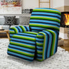 Green And Blue Mexican Baja Recliner Cover-grizzshop