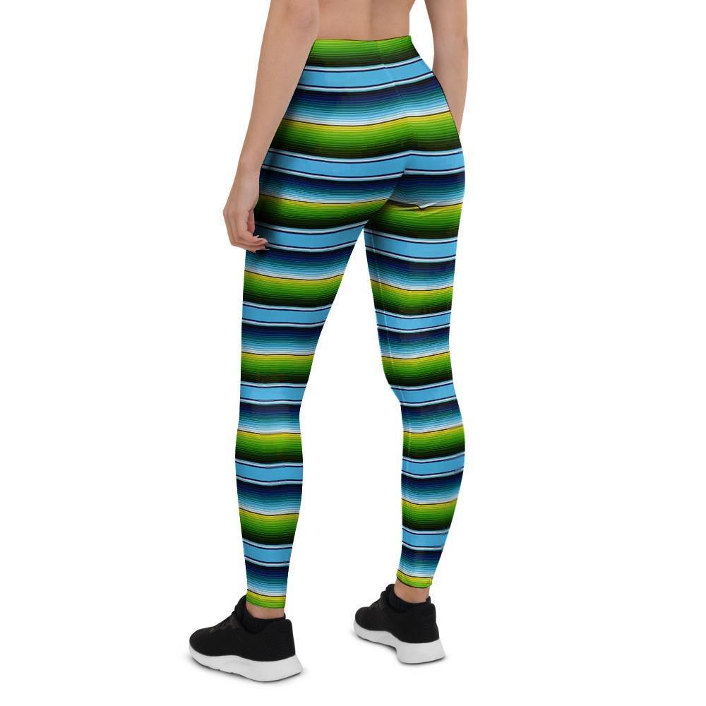 Green And Blue Mexican Baja Women's Leggings-grizzshop