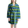 Green And Blue Mexican Baja Women's Robe-grizzshop