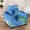 Green And Blue Tie Dye Armchair Cover-grizzshop