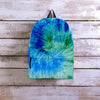 Green And Blue Tie Dye Backpack-grizzshop