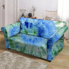 Green And Blue Tie Dye Loveseat Cover-grizzshop