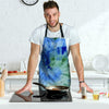 Green And Blue Tie Dye Men's Apron-grizzshop