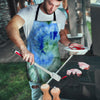 Green And Blue Tie Dye Men's Apron-grizzshop