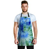 Green And Blue Tie Dye Men's Apron-grizzshop