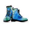 Green And Blue Tie Dye Men's Boots-grizzshop