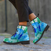 Green And Blue Tie Dye Men's Boots-grizzshop