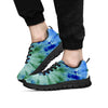 Green And Blue Tie Dye Men's Sneakers-grizzshop