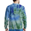 Green And Blue Tie Dye Men's Sweatshirt-grizzshop