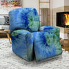 Green And Blue Tie Dye Recliner Cover-grizzshop