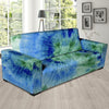 Green And Blue Tie Dye Sofa Cover-grizzshop