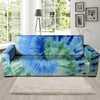 Green And Blue Tie Dye Sofa Cover-grizzshop