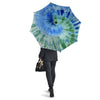 Green And Blue Tie Dye Umbrella-grizzshop