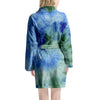 Green And Blue Tie Dye Women's Robe-grizzshop