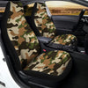 Green And Brown Camouflage Print Car Seat Covers-grizzshop