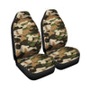 Green And Brown Camouflage Print Car Seat Covers-grizzshop