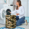 Green And Brown Camouflage Print Laundry Basket-grizzshop