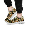 Green And Brown Camouflage Print Men's Sneakers-grizzshop