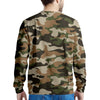 Green And Brown Camouflage Print Men's Sweatshirt-grizzshop