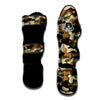 Green And Brown Camouflage Print Muay Thai Shin Guard-grizzshop