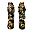 Green And Brown Camouflage Print Muay Thai Shin Guard-grizzshop