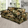 Green And Brown Camouflage Print Sofa Cover-grizzshop