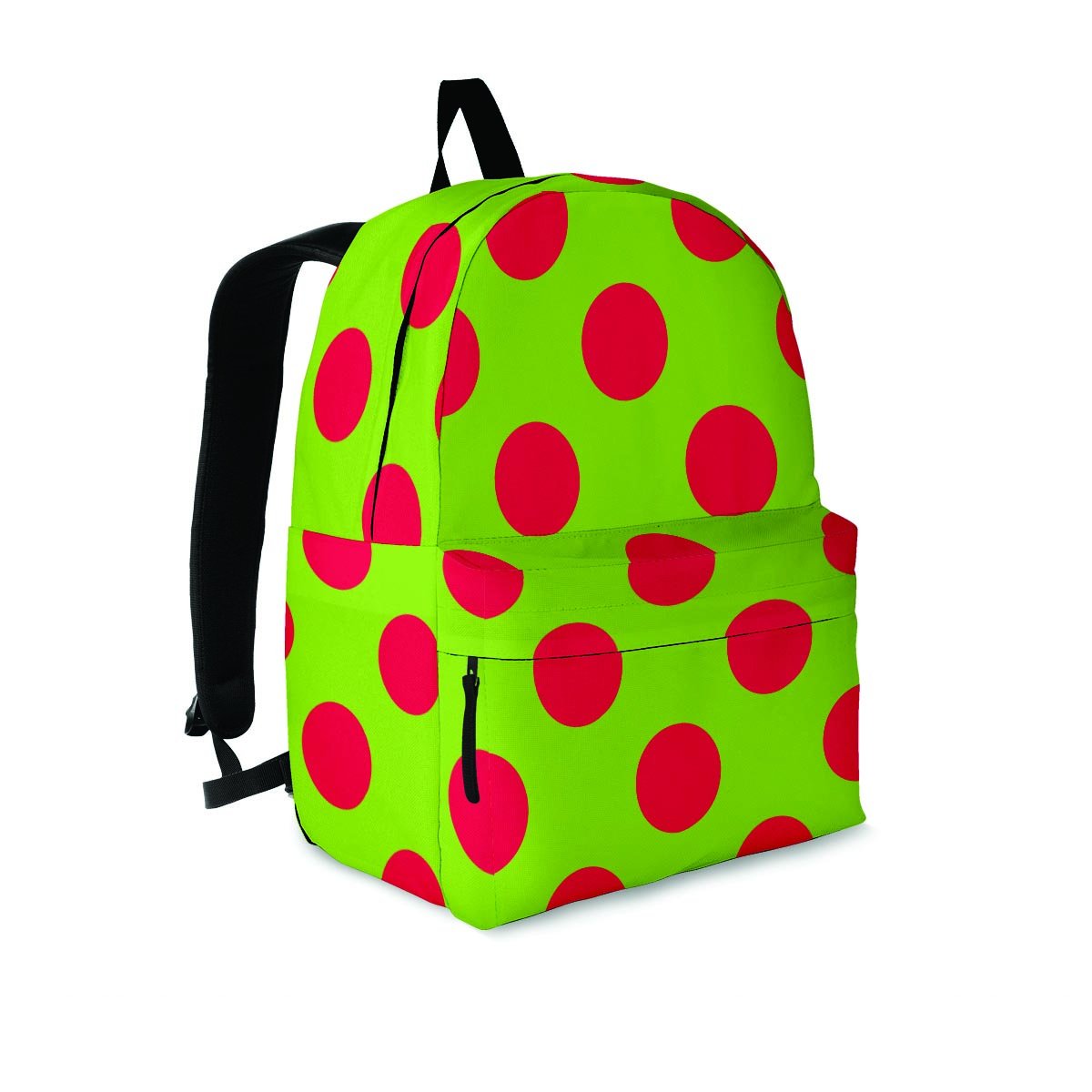 Green And Red Polka Dot Backpack-grizzshop