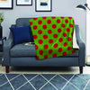 Green And Red Polka Dot Blanket-grizzshop