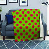 Green And Red Polka Dot Blanket-grizzshop