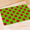 Green And Red Polka Dot Door Mat-grizzshop