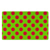 Green And Red Polka Dot Door Mat-grizzshop