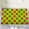 Green And Red Polka Dot Door Mat-grizzshop