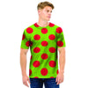 Green And Red Polka Dot Men T Shirt-grizzshop