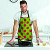 Green And Red Polka Dot Men's Apron-grizzshop