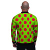 Green And Red Polka Dot Men's Bomber Jacket-grizzshop