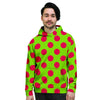 Green And Red Polka Dot Men's Hoodie-grizzshop