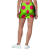 Green And Red Polka Dot Mini Skirt-grizzshop