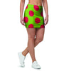 Green And Red Polka Dot Mini Skirt-grizzshop