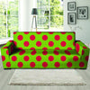 Green And Red Polka Dot Sofa Cover-grizzshop