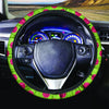 Green And Red Polka Dot Steering Wheel Cover-grizzshop